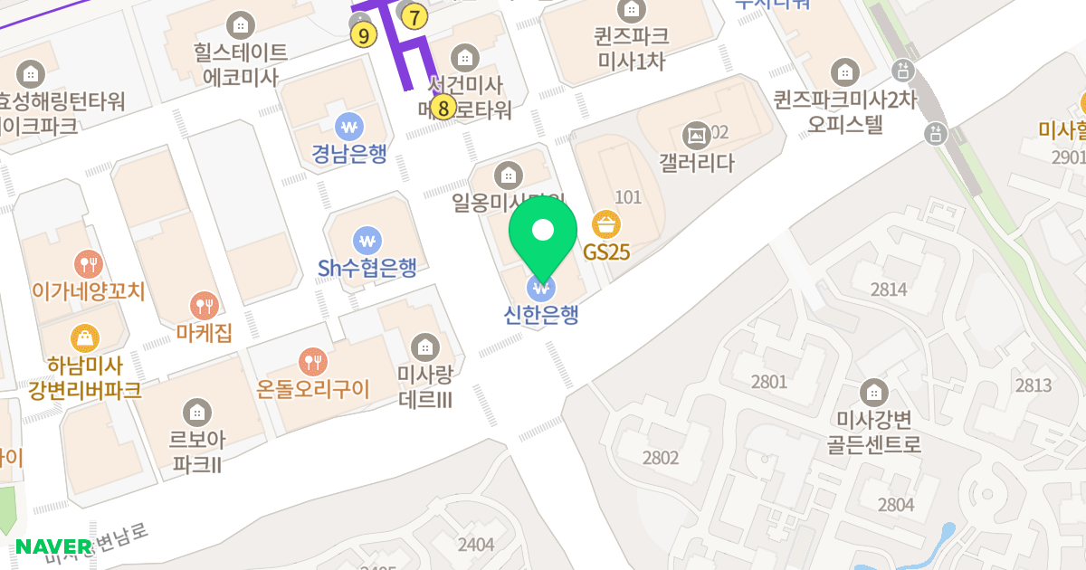망월동 1134-2 업무시설 더 오페라1 위치 지도 - 경기도 하남시 미사강변동로 70