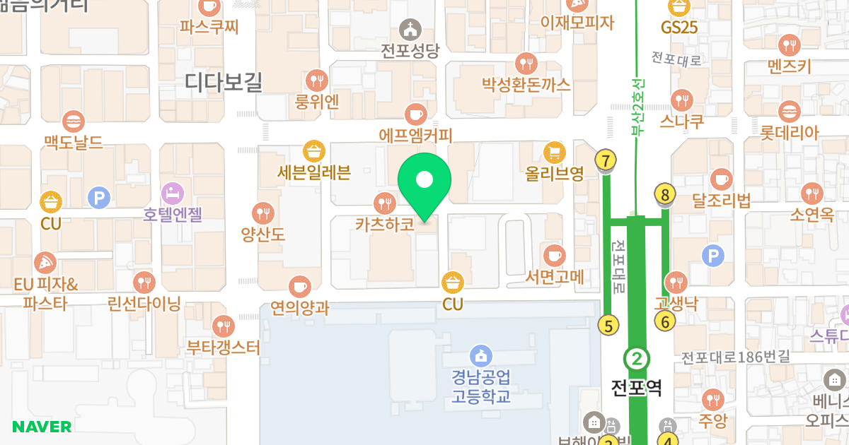 세경더뷰 위치 지도 - 부산광역시 부산진구 서전로38번길 82-3