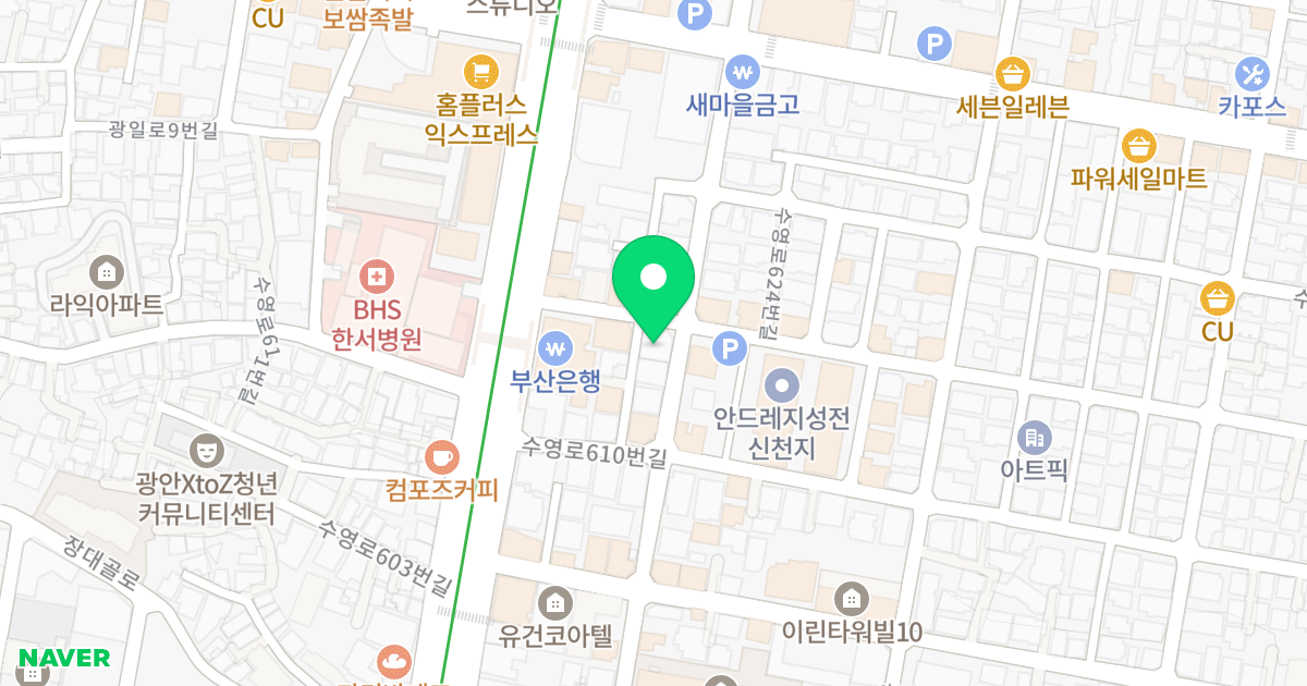화이트하우스3 위치 지도 - 부산광역시 수영구 무학로10번길 28