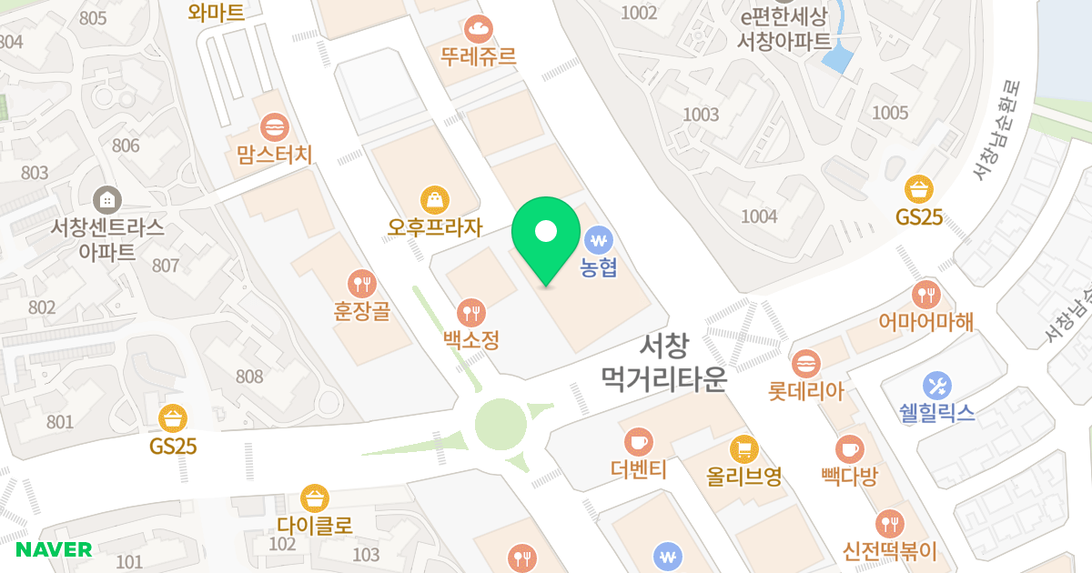 아페리온 위치 지도 - 인천광역시 남동구