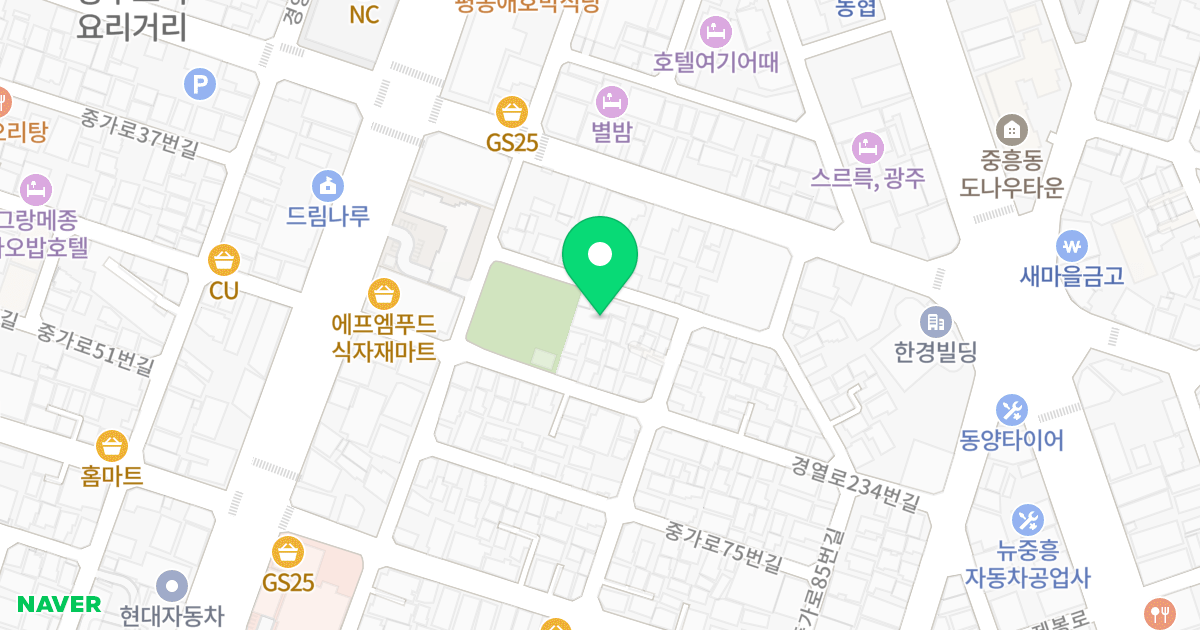 대신 오피스텔 위치 지도 - 광주광역시 북구 중가로65번길 32-12