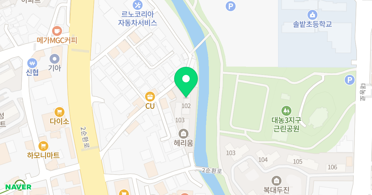 헤리움오피스텔 위치 지도 - 충청북도 청주시 흥덕구