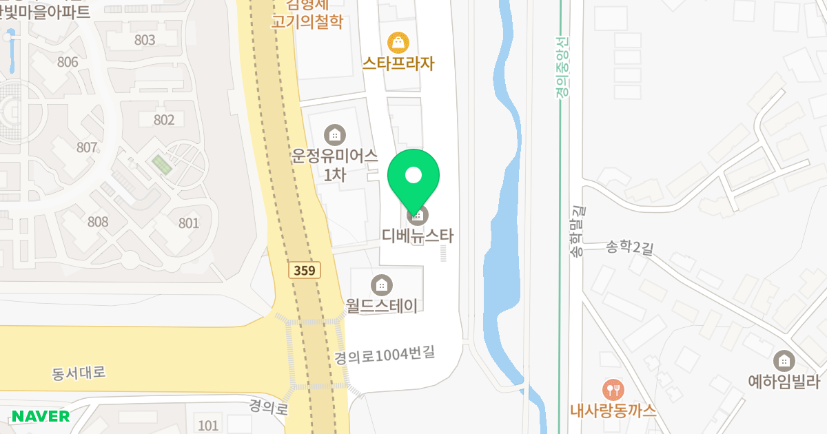 디베뉴스타 위치 지도 - 경기도 파주시 경의로1004번길 17