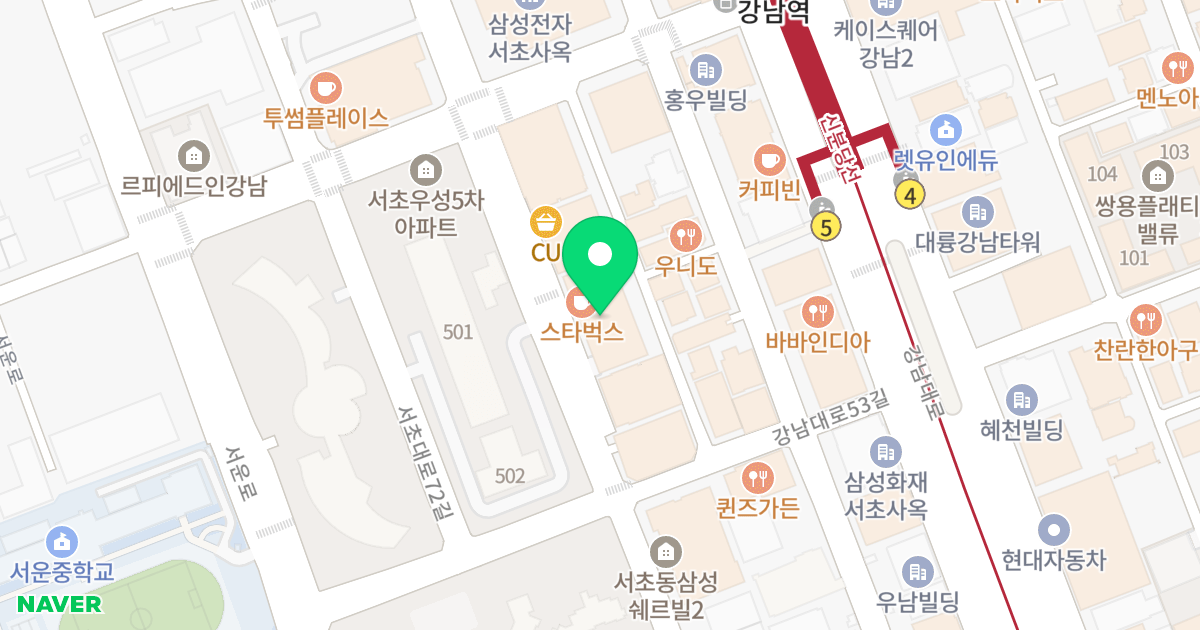 서초파라곤 위치 지도 - 서울특별시 서초구 서초대로74길 29