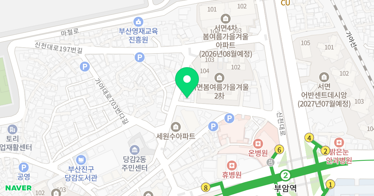 KH마이우스 위치 지도 - 부산광역시 부산진구 가야대로703번길 34-1