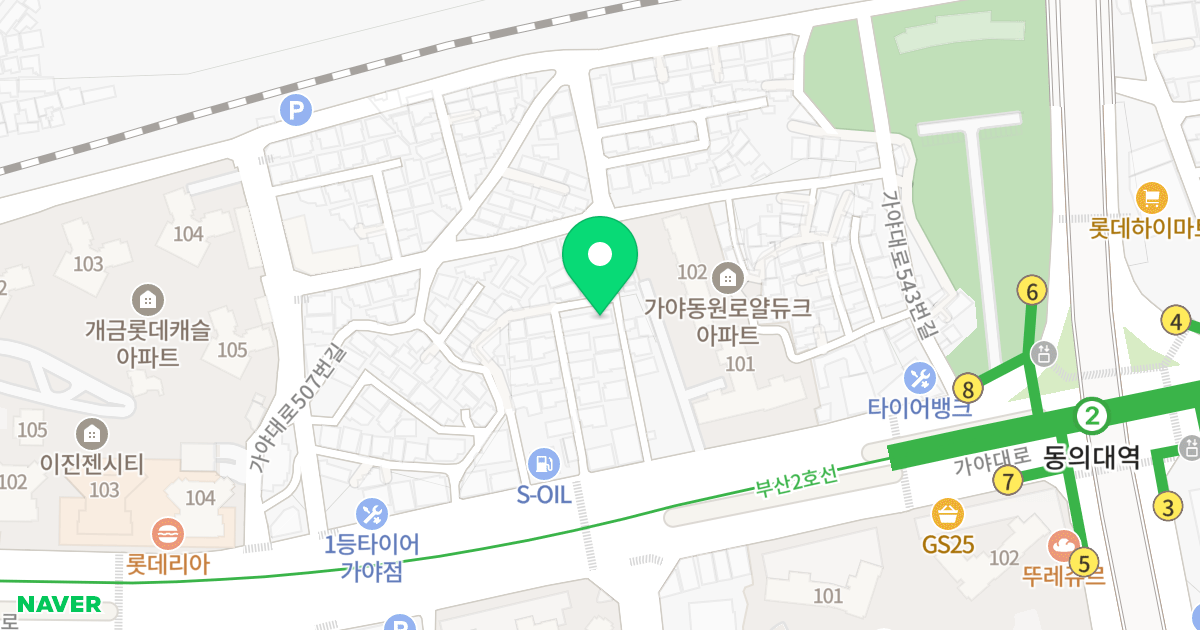 (136-43) 위치 지도 - 부산광역시 부산진구 가야대로521번길 28