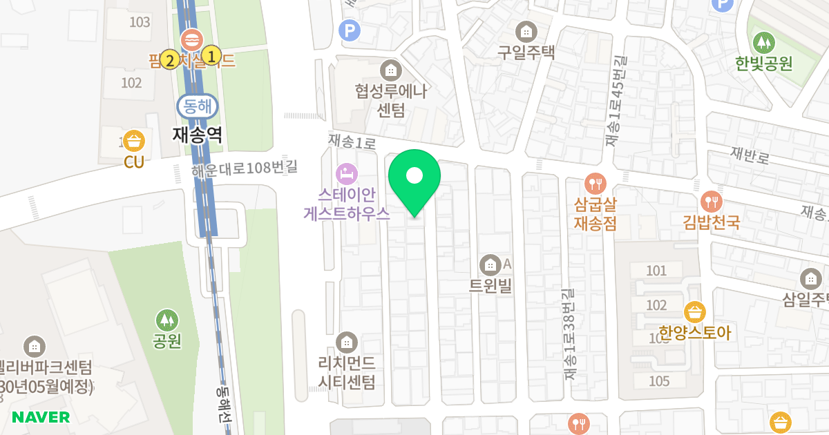 메트로폴리스15 위치 지도 - 부산광역시 해운대구 재송1로20번길 10