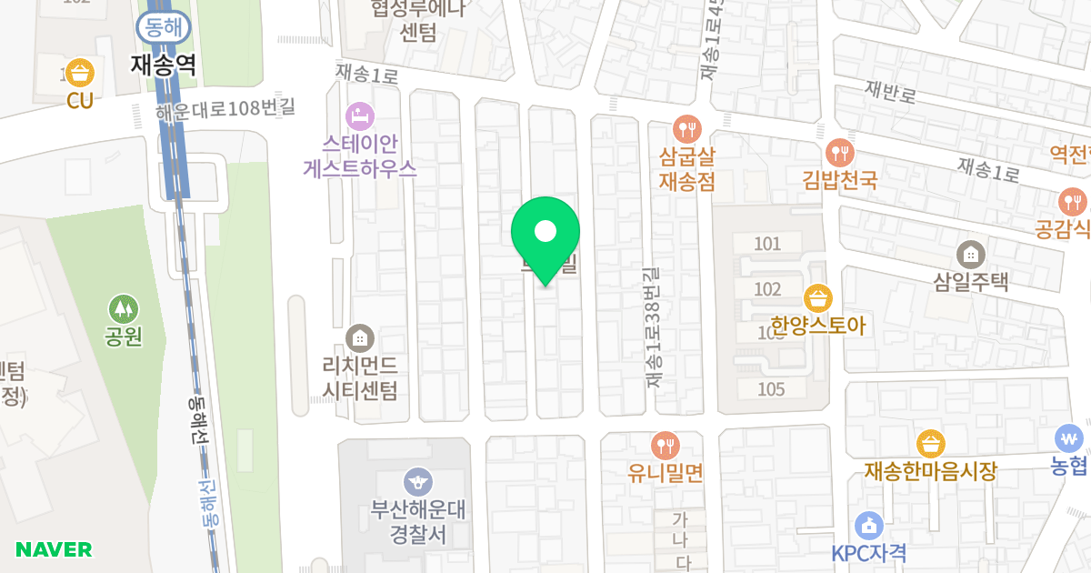 센티움 위치 지도 - 부산광역시 해운대구 재송1로26번길 21