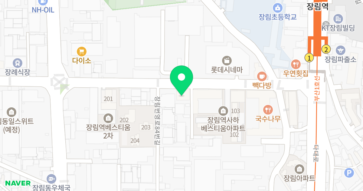 아파트 미가 위치 지도 - 부산광역시 사하구 장림번영로 88
