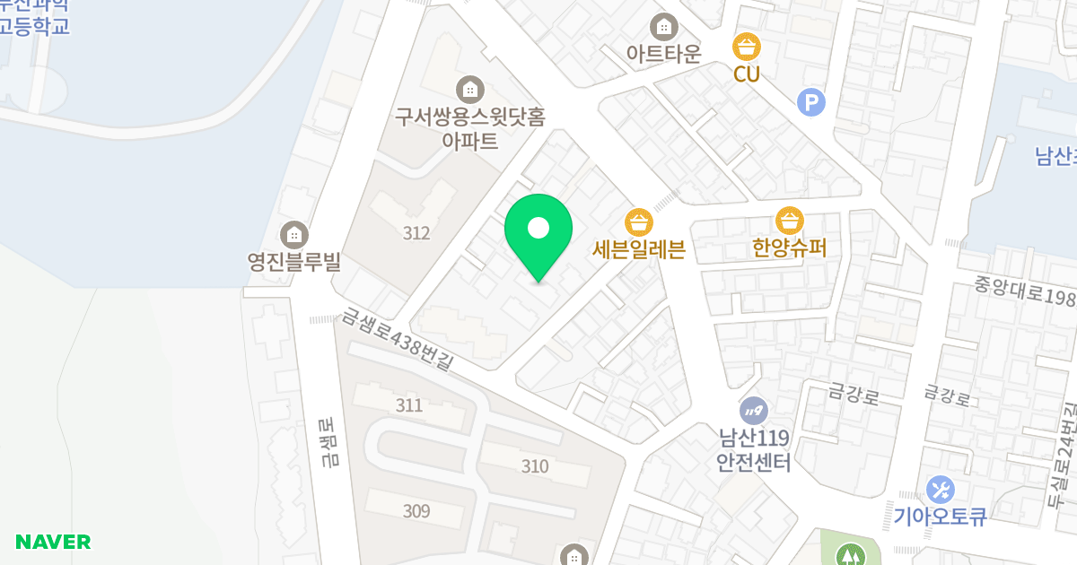 오성드림빌 위치 지도 - 부산광역시 금정구
