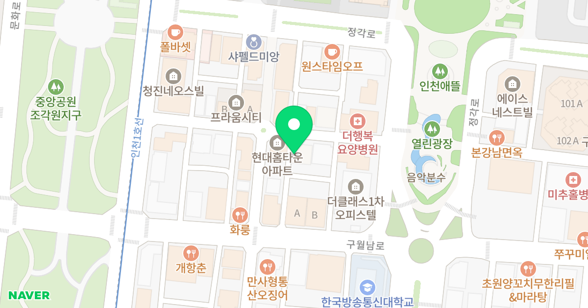 (1133-8) 위치 지도 - 인천광역시 남동구