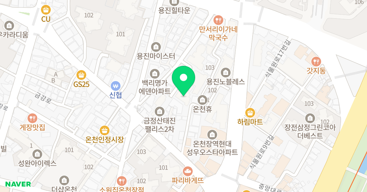 (604-48) 위치 지도 - 부산광역시 금정구 온천장로125번길 28-14