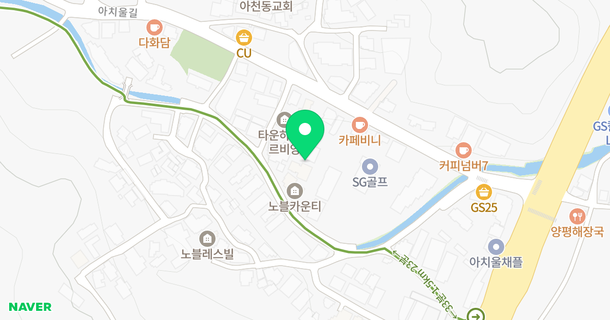 노블카운티 2차 A동 위치 지도 - 경기도 구리시 아치울길3번길 30-12
