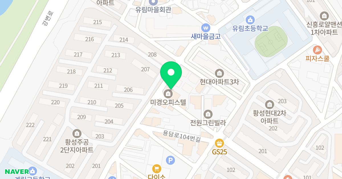 미경오피스텔 위치 지도 - 경상북도 경주시 황성로27번길 36