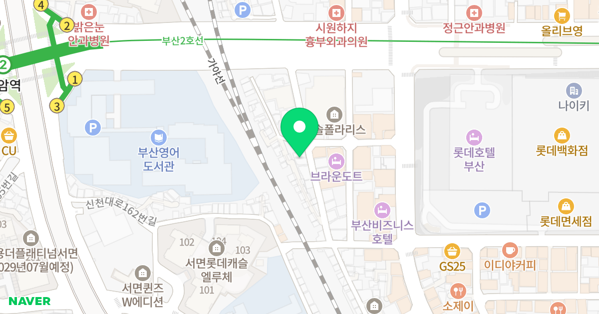 부일마이우스서면 위치 지도 - 부산광역시 부산진구 가야대로750번길 20