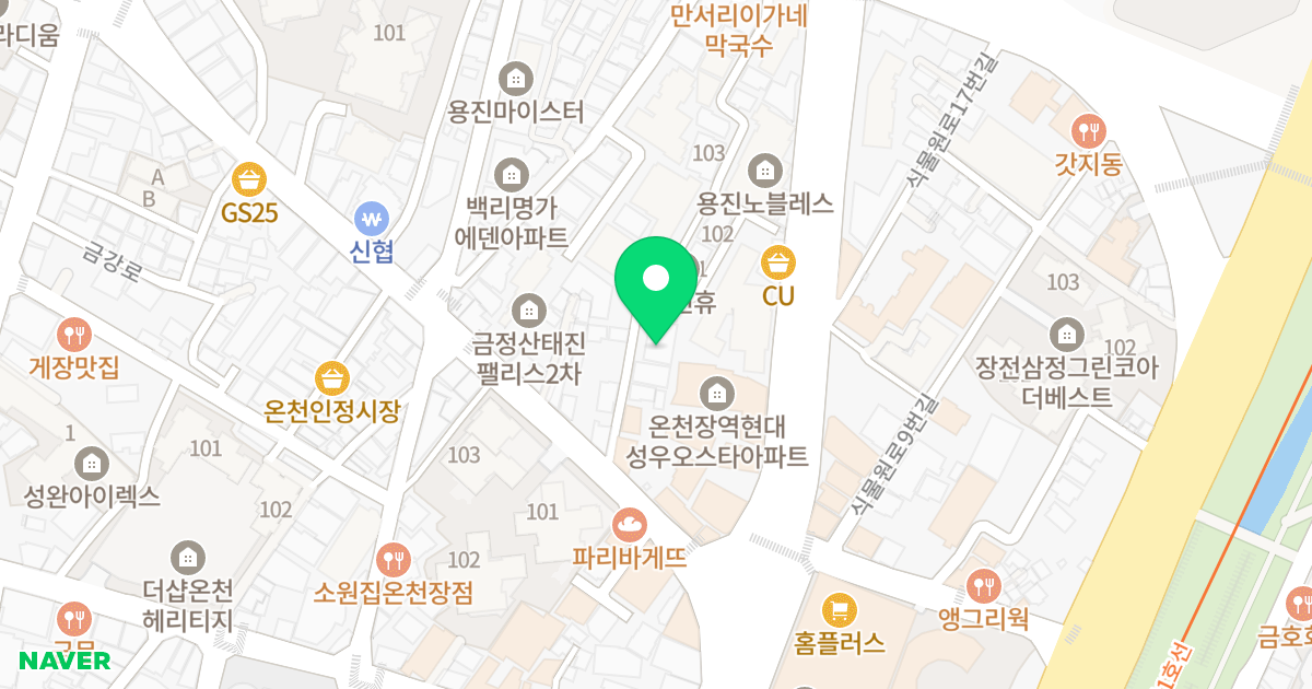 골든팰리스 위치 지도 - 부산광역시 금정구 식물원로27번길 45