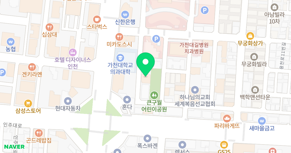 (1196-7) 위치 지도 - 인천광역시 남동구 독점로3번길 38-8