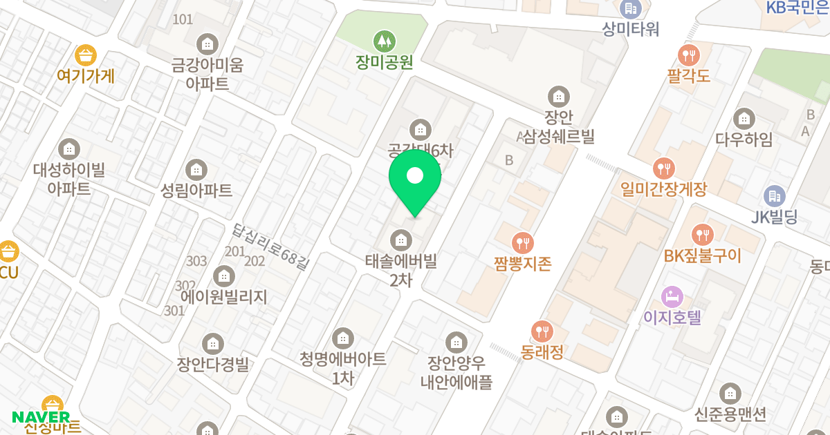 태솔에버빌3차 위치 지도 - 서울특별시 동대문구
