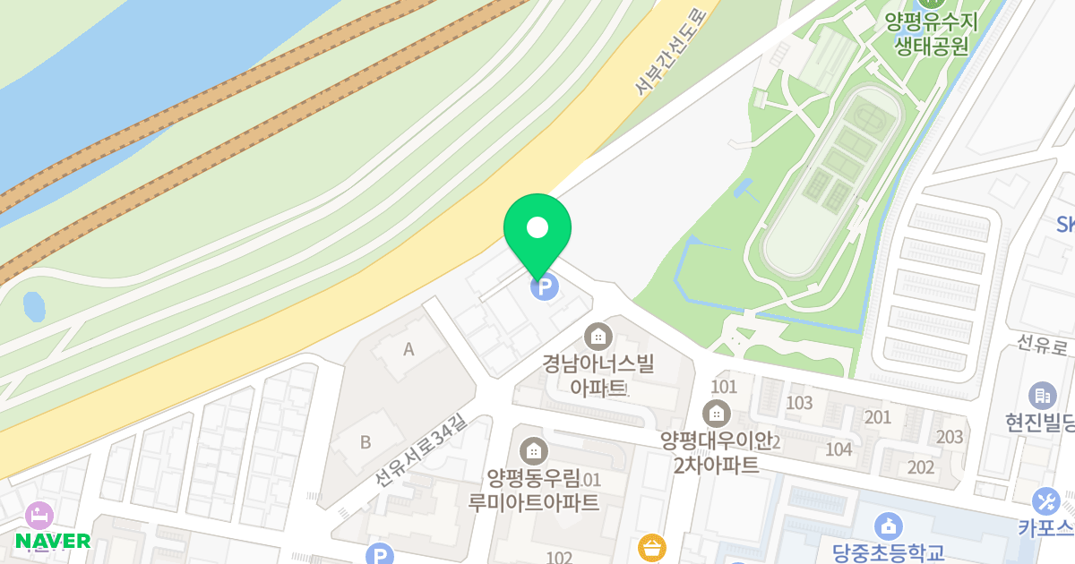 양평동갤럭시오피스텔 위치 지도 - 서울특별시 영등포구