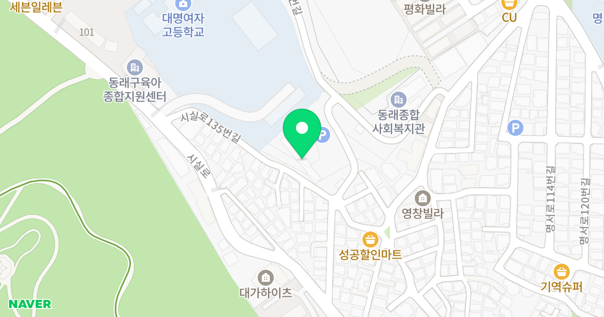 PATIO파밀리아 위치 지도 - 부산광역시 동래구