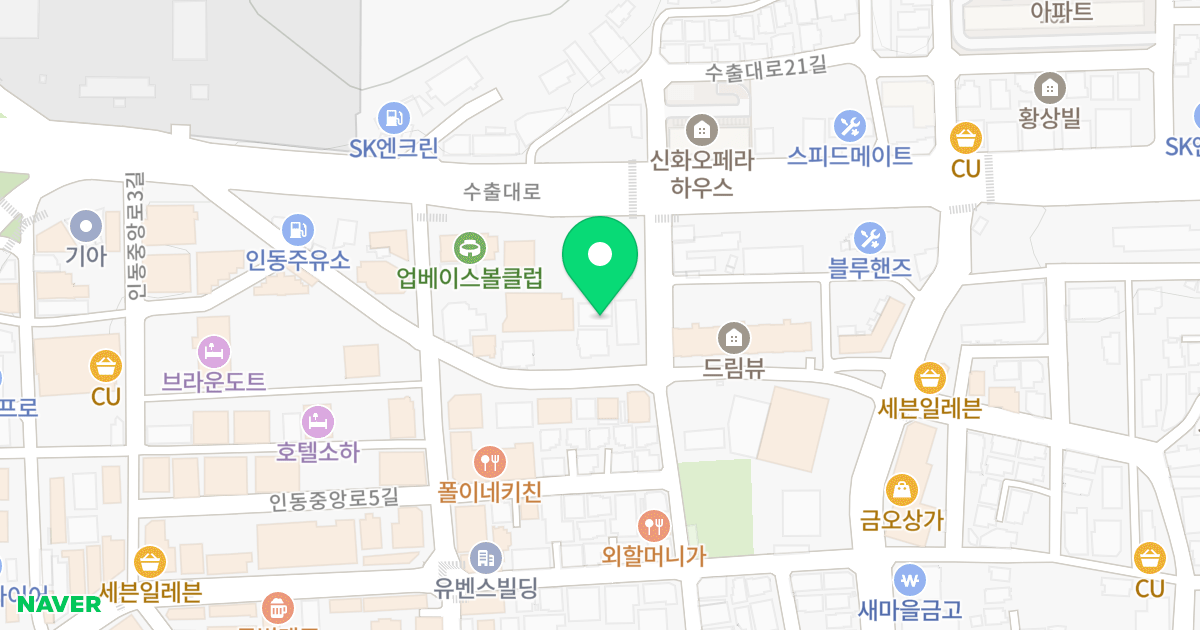 (353) 위치 지도 - 경상북도 구미시 인동중앙로13길 16-1