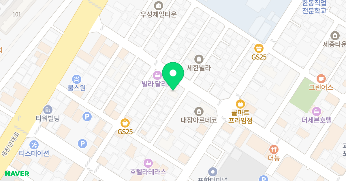 (928-16) 위치 지도 - 경상북도 포항시 남구 새천년대로460번길 18