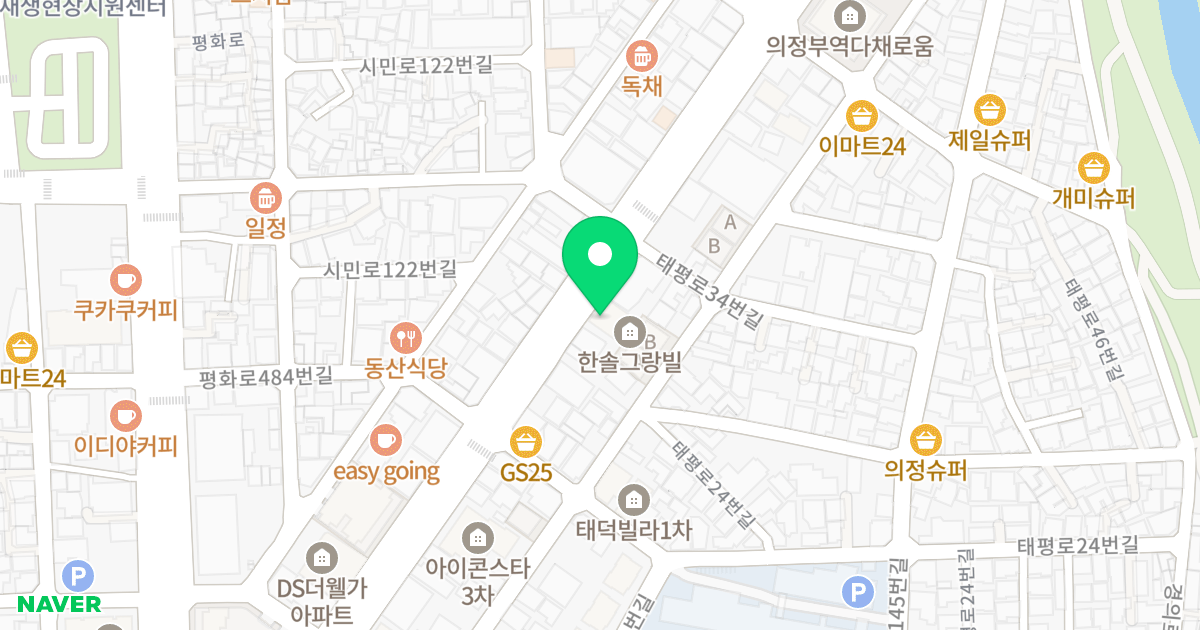 비비르타워 위치 지도 - 경기도 의정부시