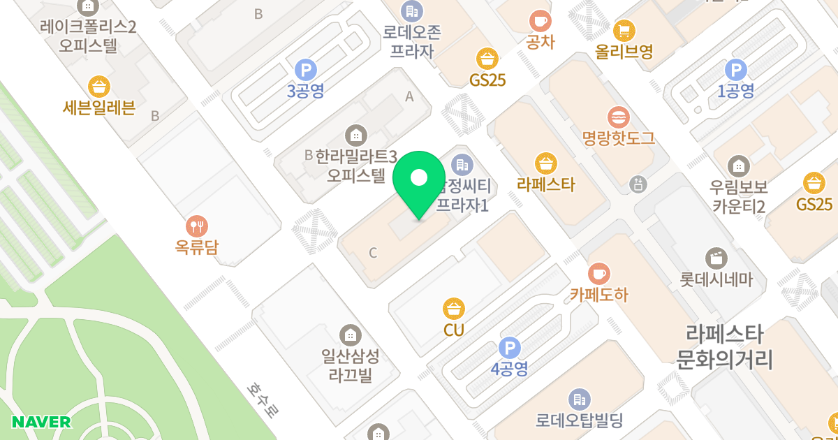 한라 밀라트 C동 위치 지도 - 경기도 고양시 일산동구 무궁화로 12
