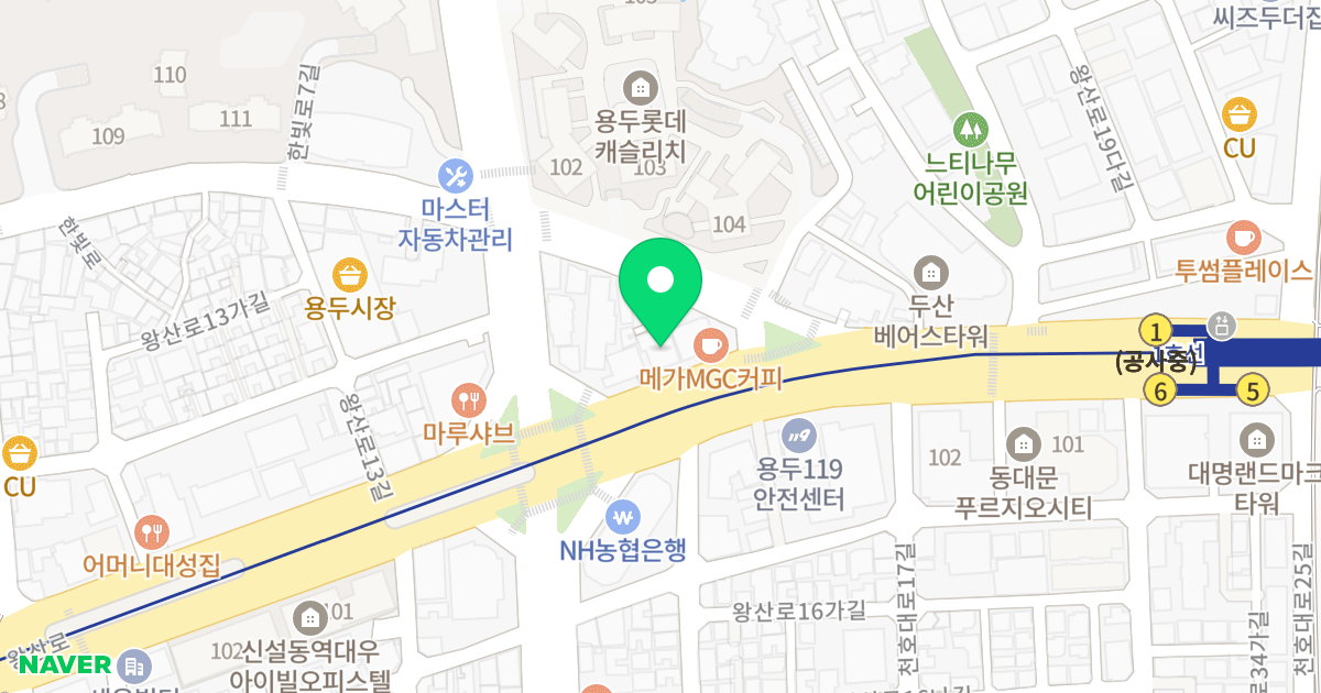 (130-12) 위치 지도 - 서울특별시 동대문구