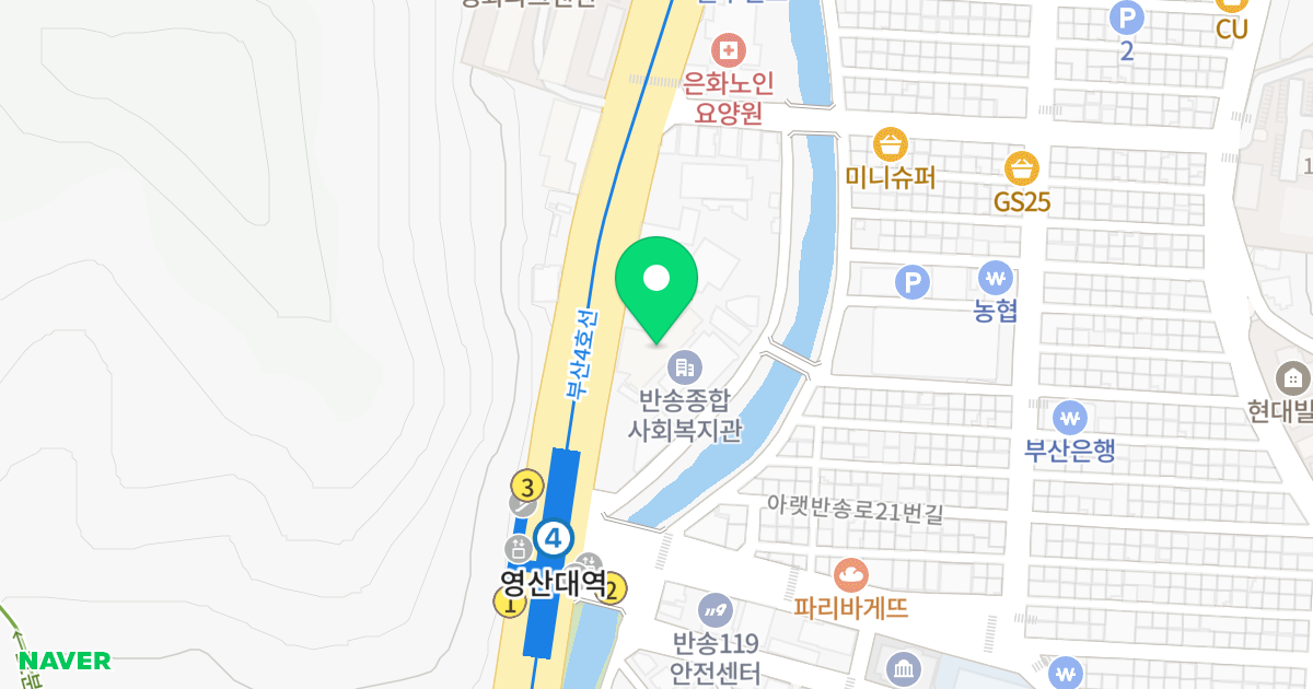 동화마을5 위치 지도 - 부산광역시 해운대구 반송로 816
