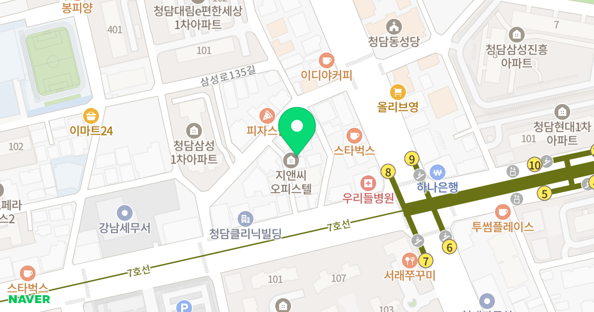(46-3) 위치 지도 - 서울특별시 강남구 학동로 437-6