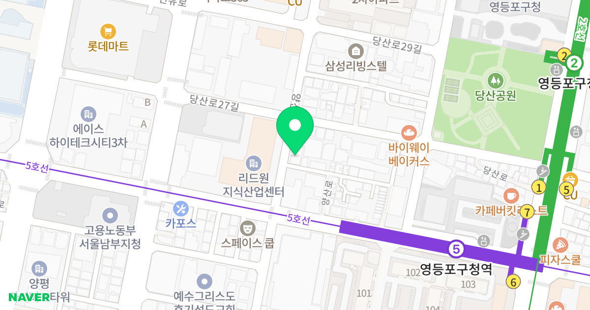 제이스빌 위치 지도 - 서울특별시 영등포구 양산로17길 6