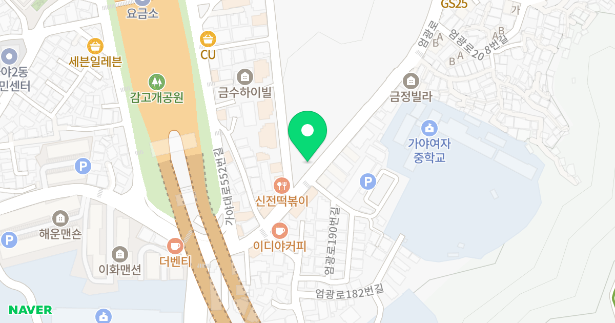 참좋은빌딩 위치 지도 - 부산광역시 부산진구 엄광로 189