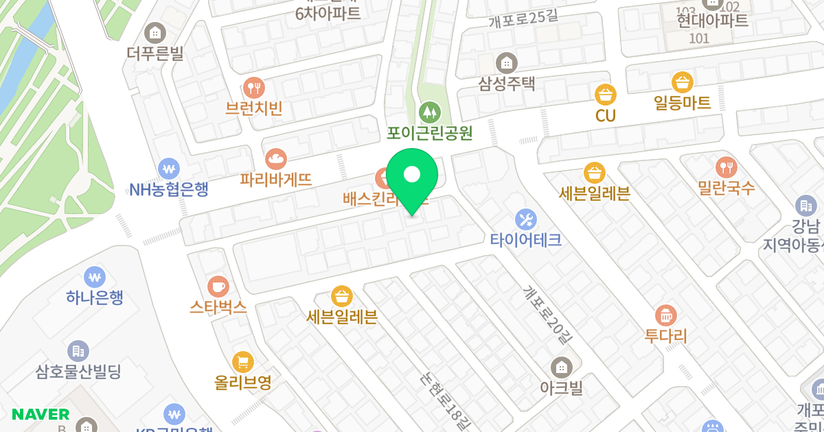 YH빌리지 위치 지도 - 서울특별시 강남구 논현로20길 22