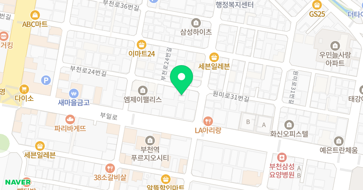 영동원룸 위치 지도 - 경기도 부천시 원미구  40