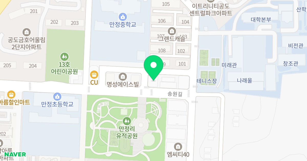 엘리시아 위치 지도 - 경기도 안성시 공도읍
