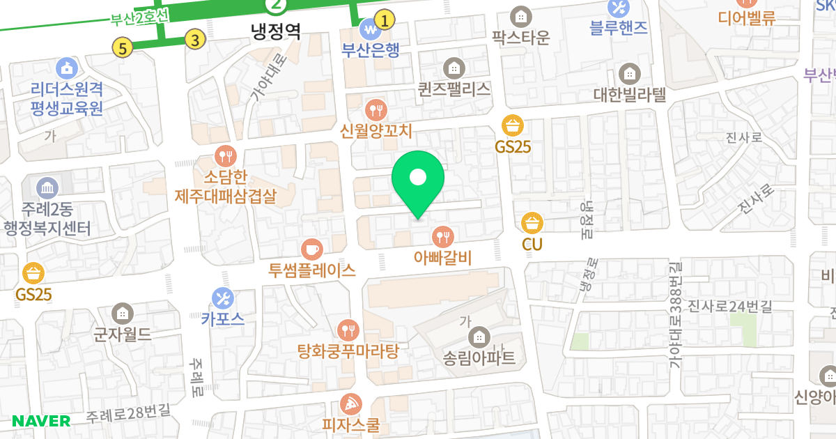 주건축물제1동(55-166) 위치 지도 - 부산광역시 사상구 가야대로366번길 25-10