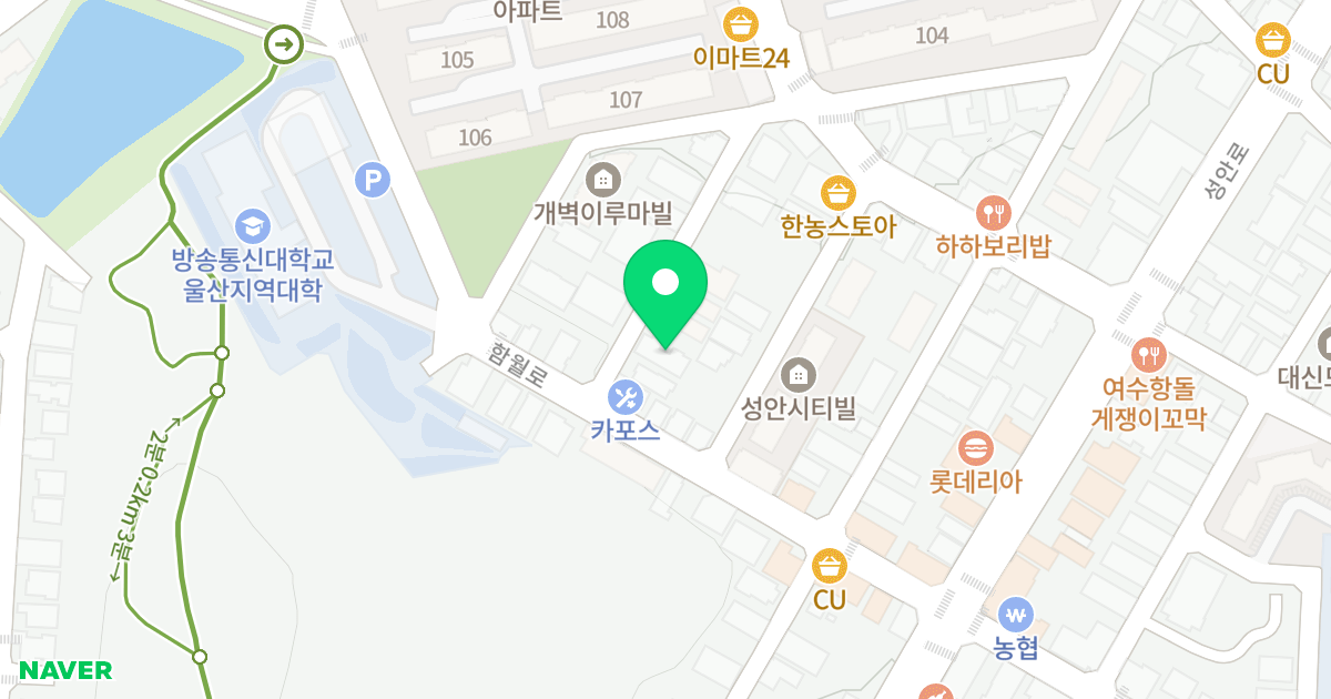 금광타워2차 위치 지도 - 울산광역시 중구 함월21길 14-11