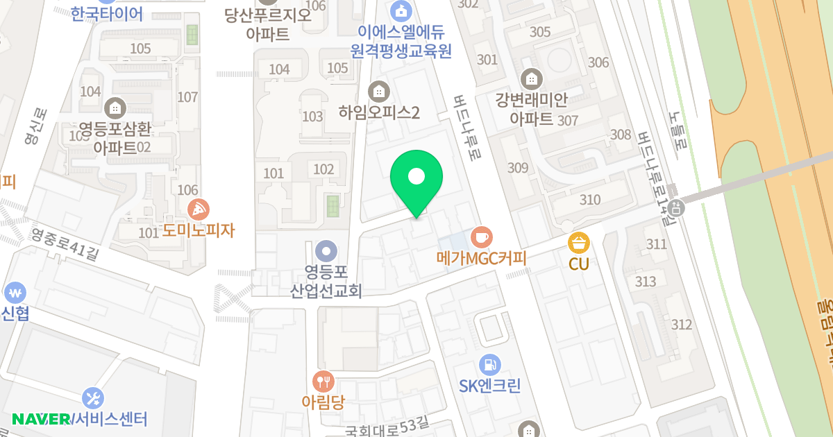 더로드 위치 지도 - 서울특별시 영등포구 버드나루로23길 23-7