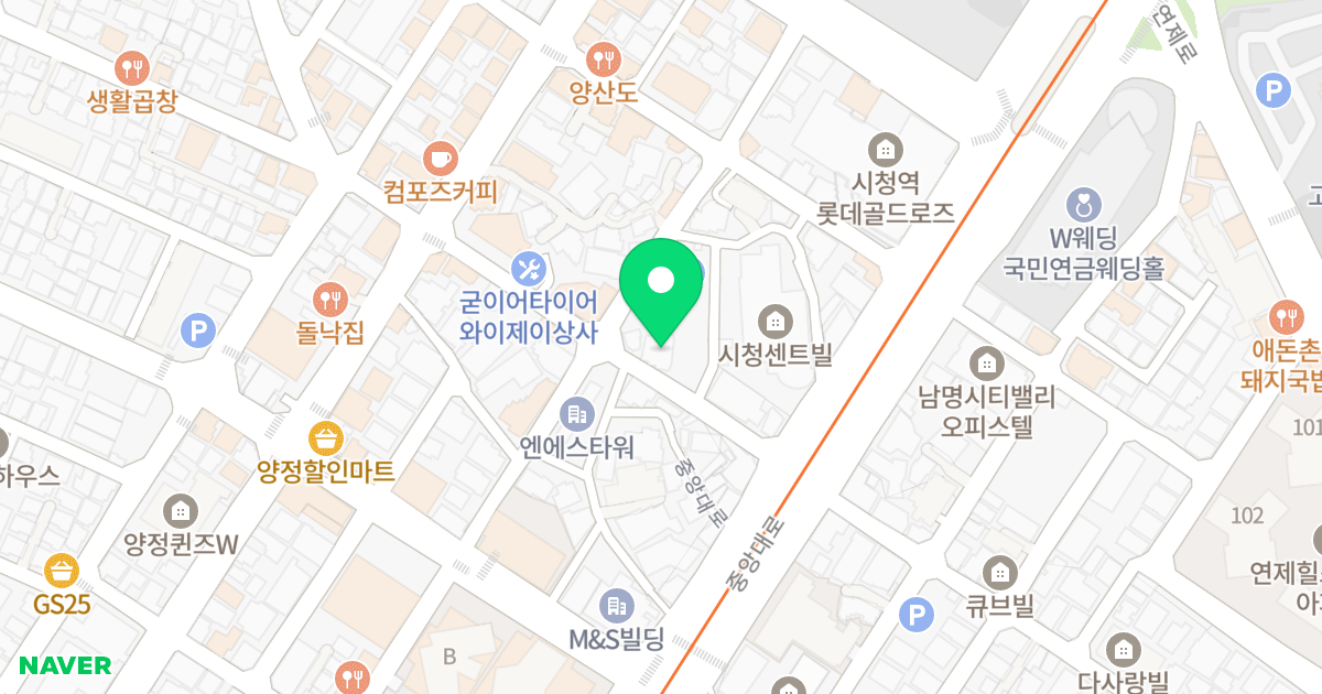 로얄원룸오피스텔 위치 지도 - 부산광역시 부산진구 중앙대로979번길 16