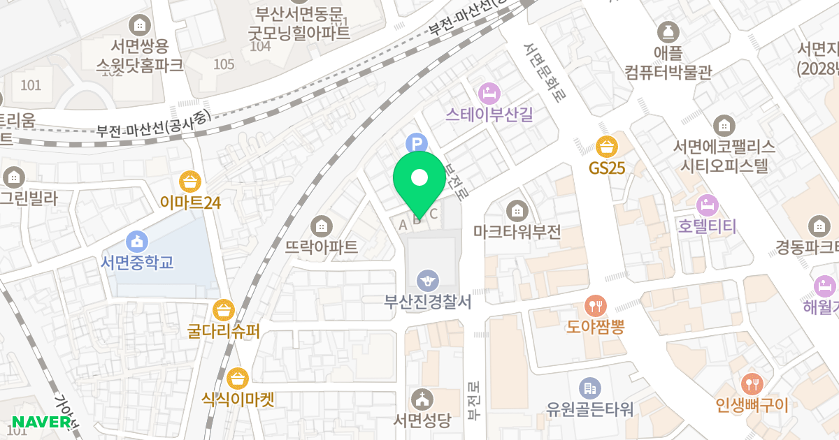 더원펠리스B동 위치 지도 - 부산광역시 부산진구 가야대로755번길 64-6