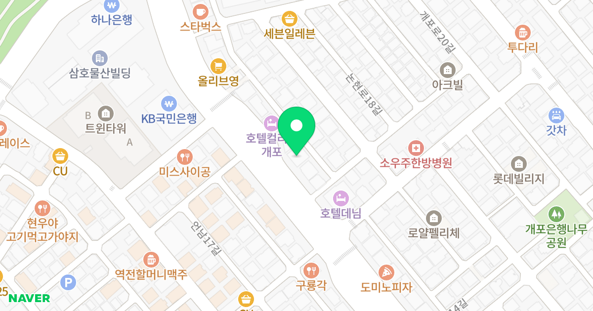 하우징허브럭스 위치 지도 - 서울특별시 강남구 논현로 72