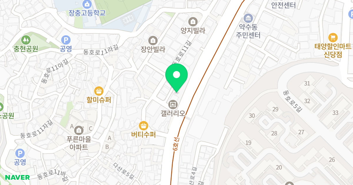 JK오피스텔 위치 지도 - 서울특별시 중구 다산로 77