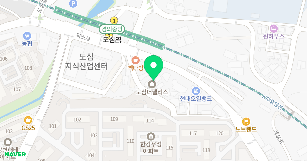 도심 더 팰리스 위치 지도 - 경기도 남양주시 와부읍 덕소로 242-15