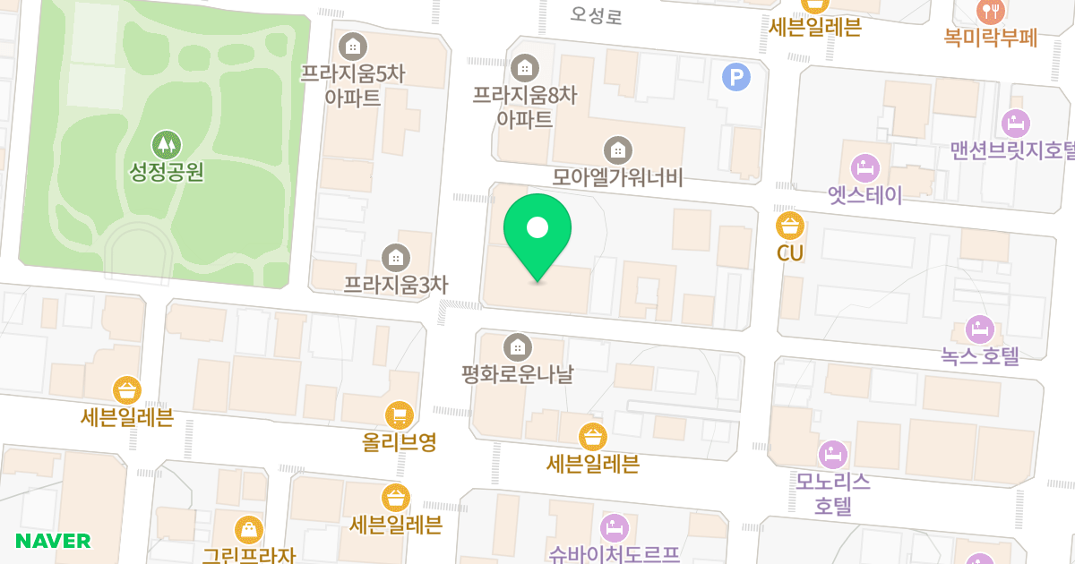 프라지움7차 위치 지도 - 충청남도 천안시 서북구