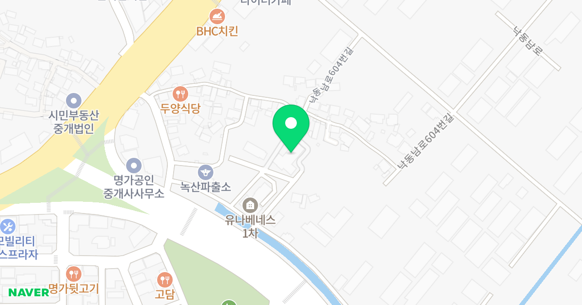 1동 위치 지도 - 부산광역시 강서구 화전산업대로 272-11