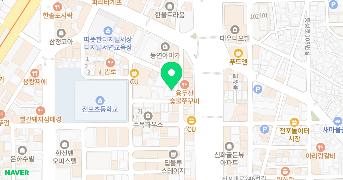 토포필리아 위치 지도 - 부산광역시 부산진구 서전로47번길 47