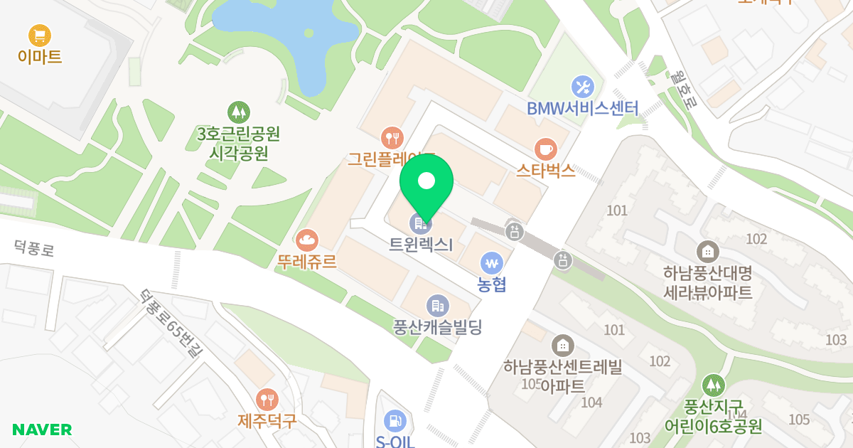 트윈렉스1 위치 지도 - 경기도 하남시 덕풍동로 111-10