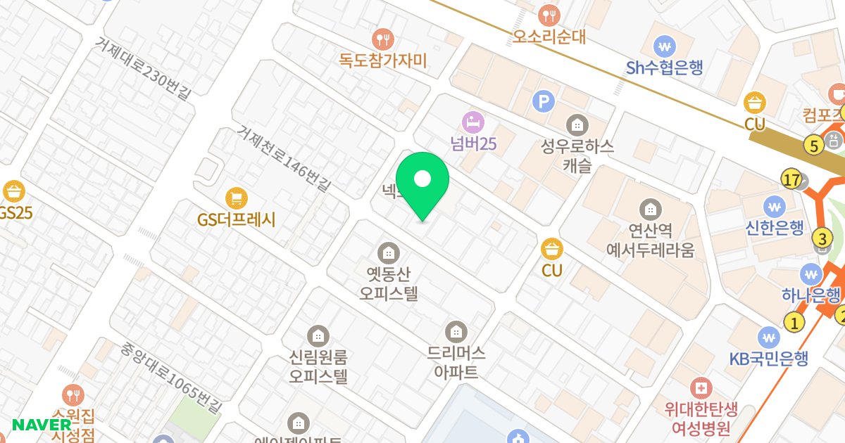Like 이즈 iz 위치 지도 - 부산광역시 연제구 거제천로146번길 31