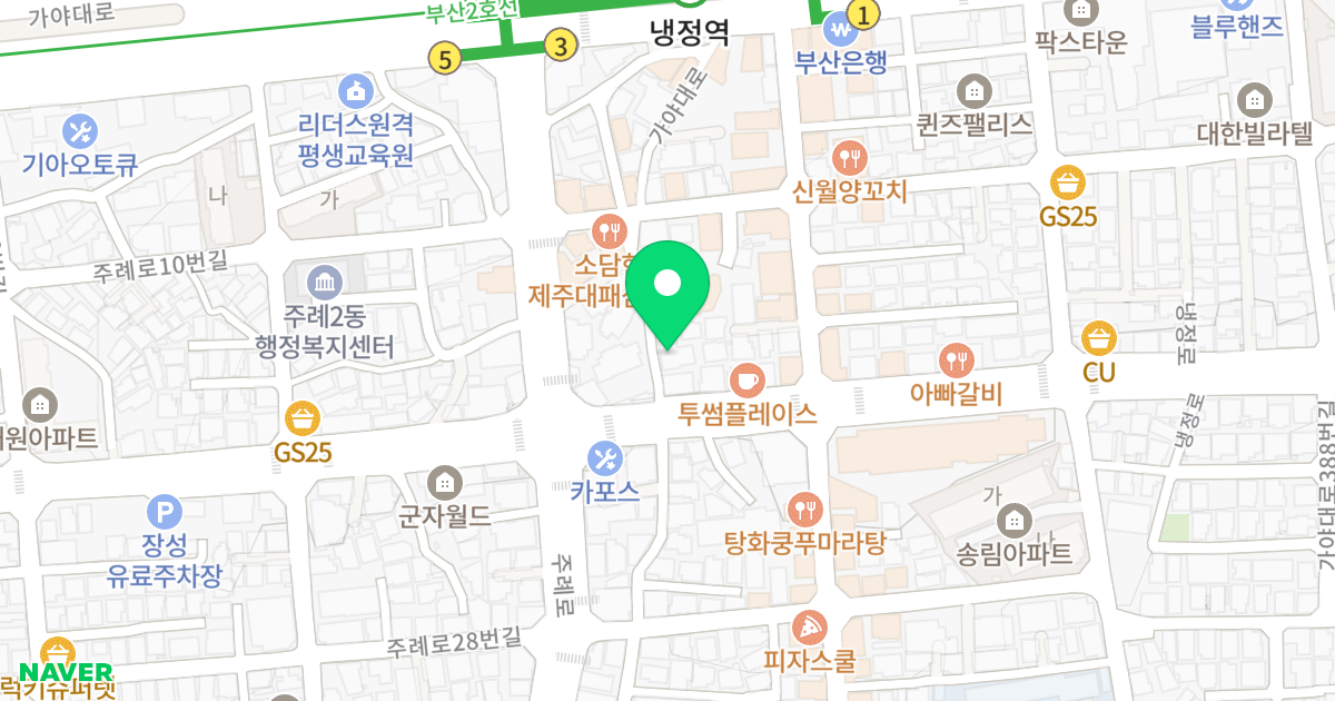 동이빌 위치 지도 - 부산광역시 사상구 가야대로360번길 31